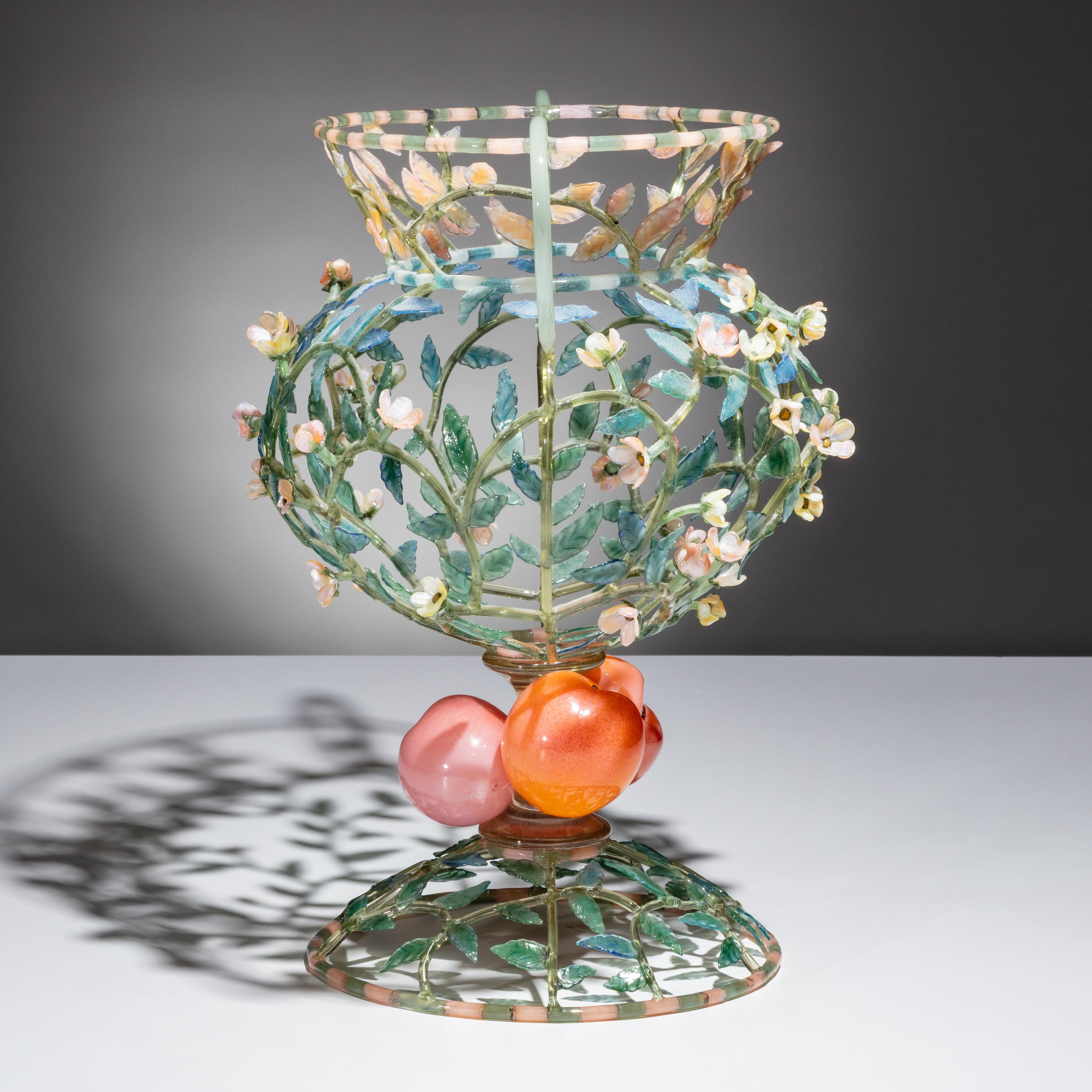 Kari Russell-Pool (American, b. 1967) — Peach Cluster Trophy from the Wish Bowl series