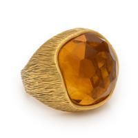 Marco Rota, Citrine and Yellow Gold Ring