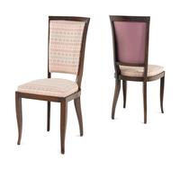 A Set of Eight Art Deco Dining Chairs Attributed to Jean Pascaud