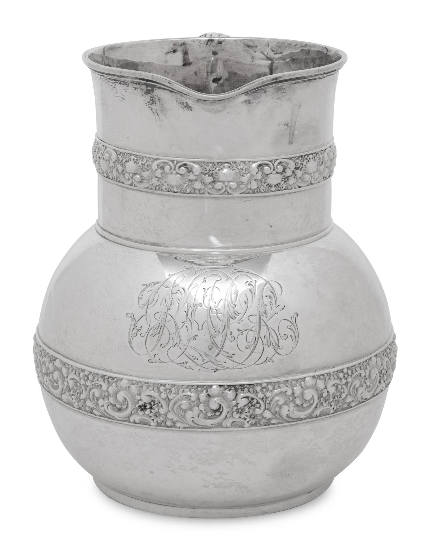 A Tiffany and Co. Silver Water Pitcher