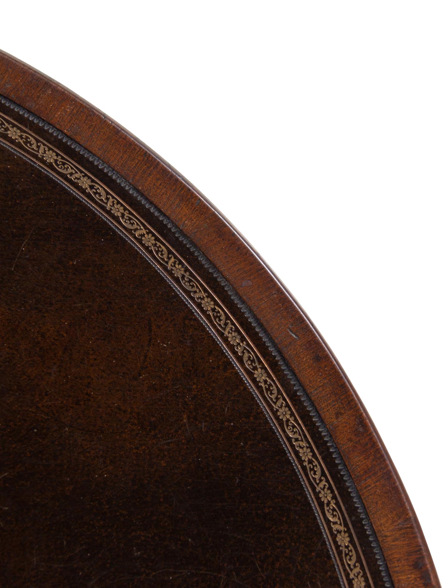 A George I Oak Demilune Game Table