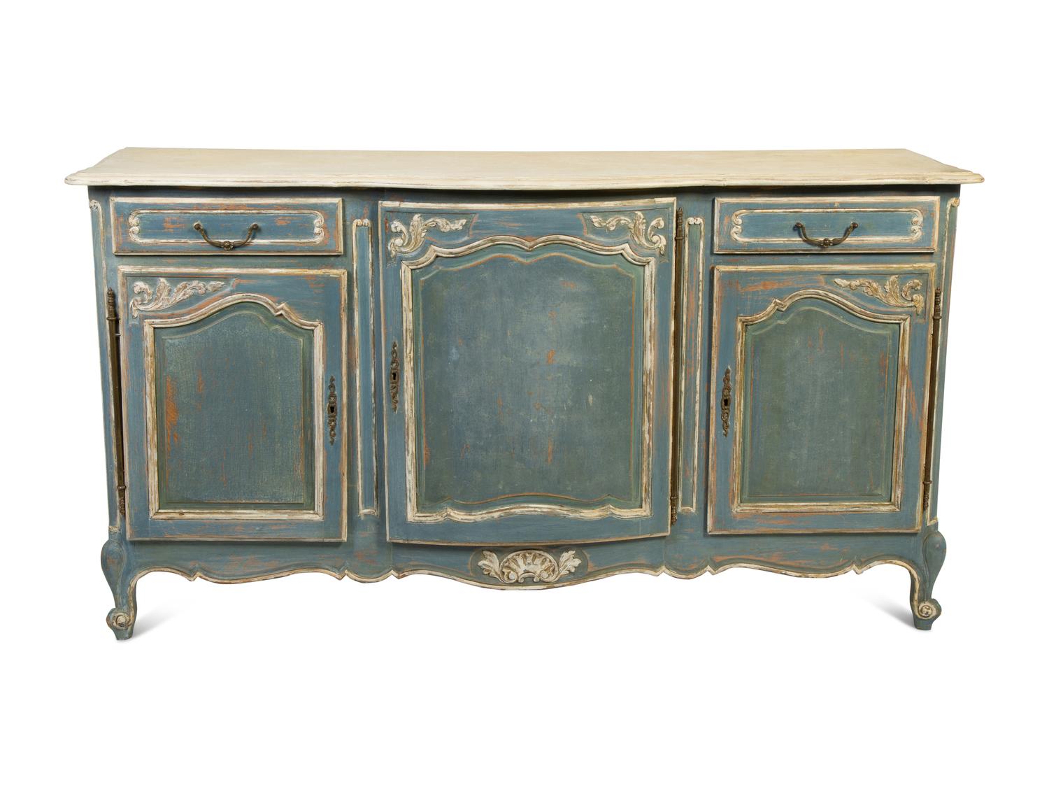 A French Provincial Painted Sideboard — 20TH CENTURY