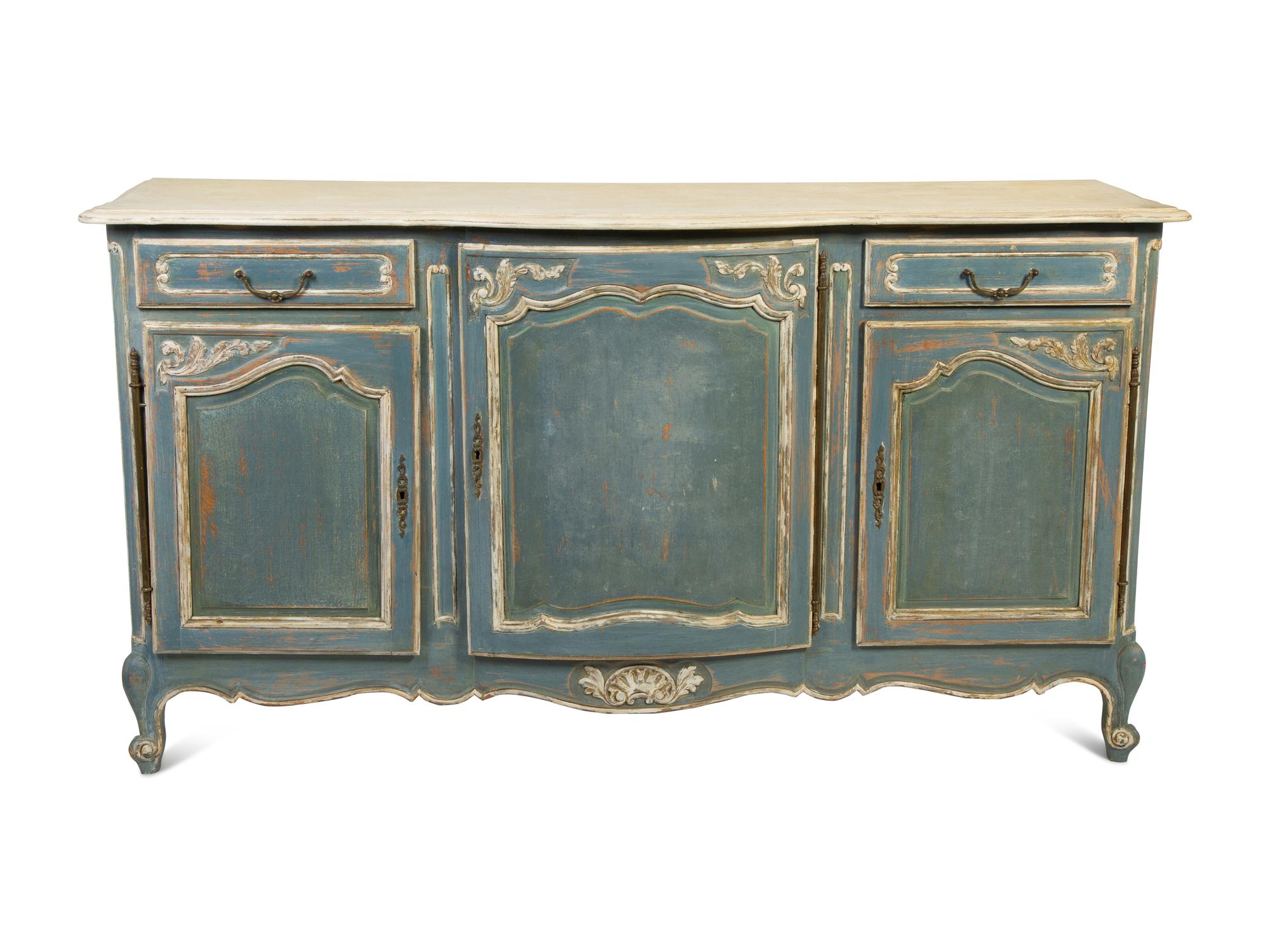 A French Provincial Painted Sideboard — 20TH CENTURY
