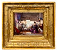 A Sevres Style Painted Porcelain Plaque Height of porcelain 8 x width 10 inches. — FIRST HALF 19TH CENTURY