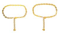 Two Gianni Versace Greco Chain Belts, 1990s Each one: 34" x .5"