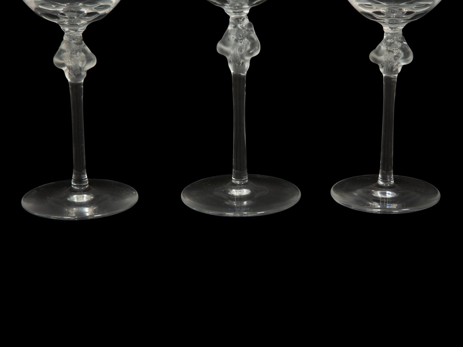 A Lalique Roxane Partial Stemware Service