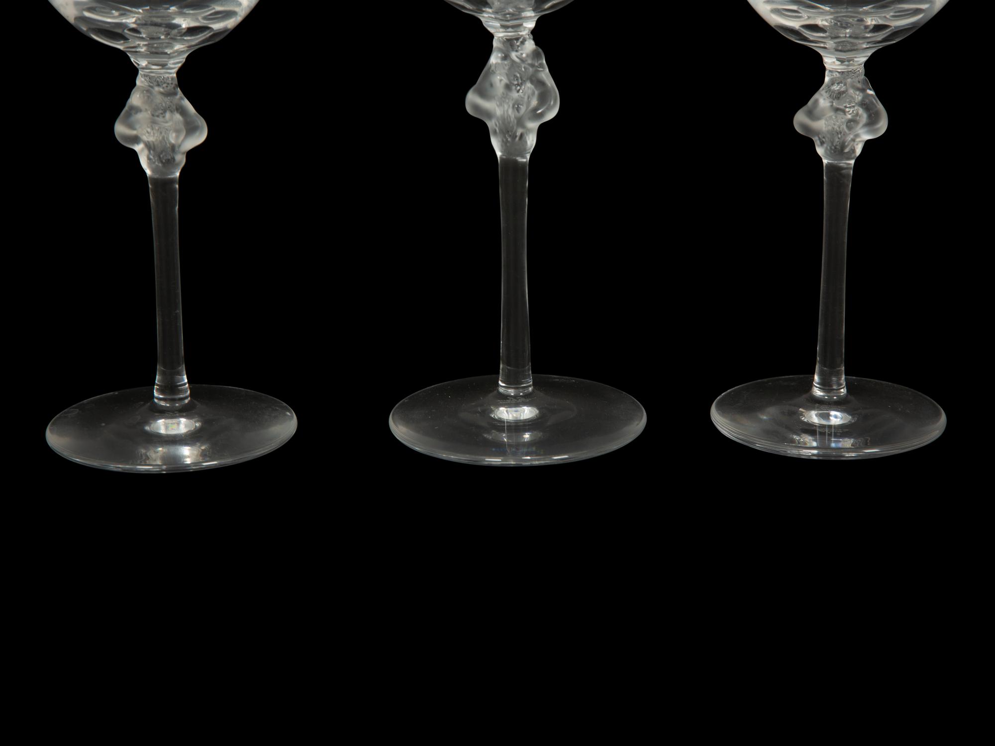 A Lalique Roxane Partial Stemware Service