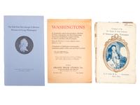 [WASHINGTON, George (1732-1799)]. A group of books and historic auction catalogues about the engraved portraits of George Washington, including Hart, comprising: