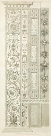 A Set of Six Giovanni Ottaviani Architectural Engravings, After Scaravelli — 19TH CENTURY