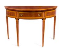 A Hepplewhite Style Console Table Height 31 1/4 x width 44 x depth 17 inches. — 20TH CENTURY