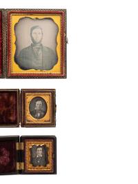[EARLY PHOTOGRAPHY]. 11 assorted daguerreotypes of men.