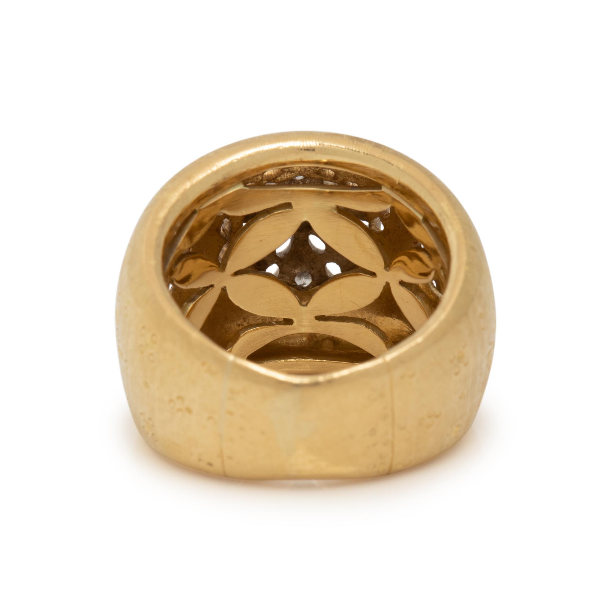 BICOLOR GOLD AND DIAMOND RING