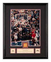 A Group of Michael Jordan Game Used Basketball Court Floor Displays,