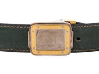Cartier, Must de Cartier Green Leather Belt