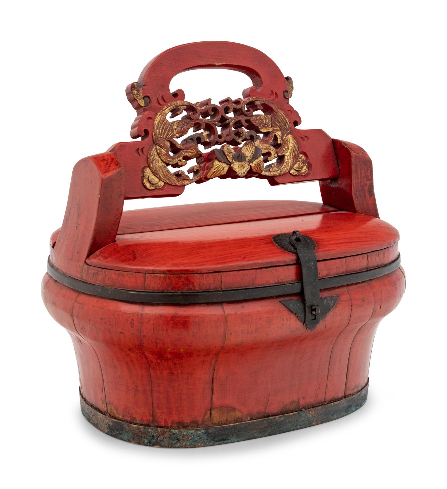 A Chinese Red Lacquered Container