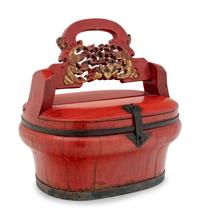 A Chinese Red Lacquered Container