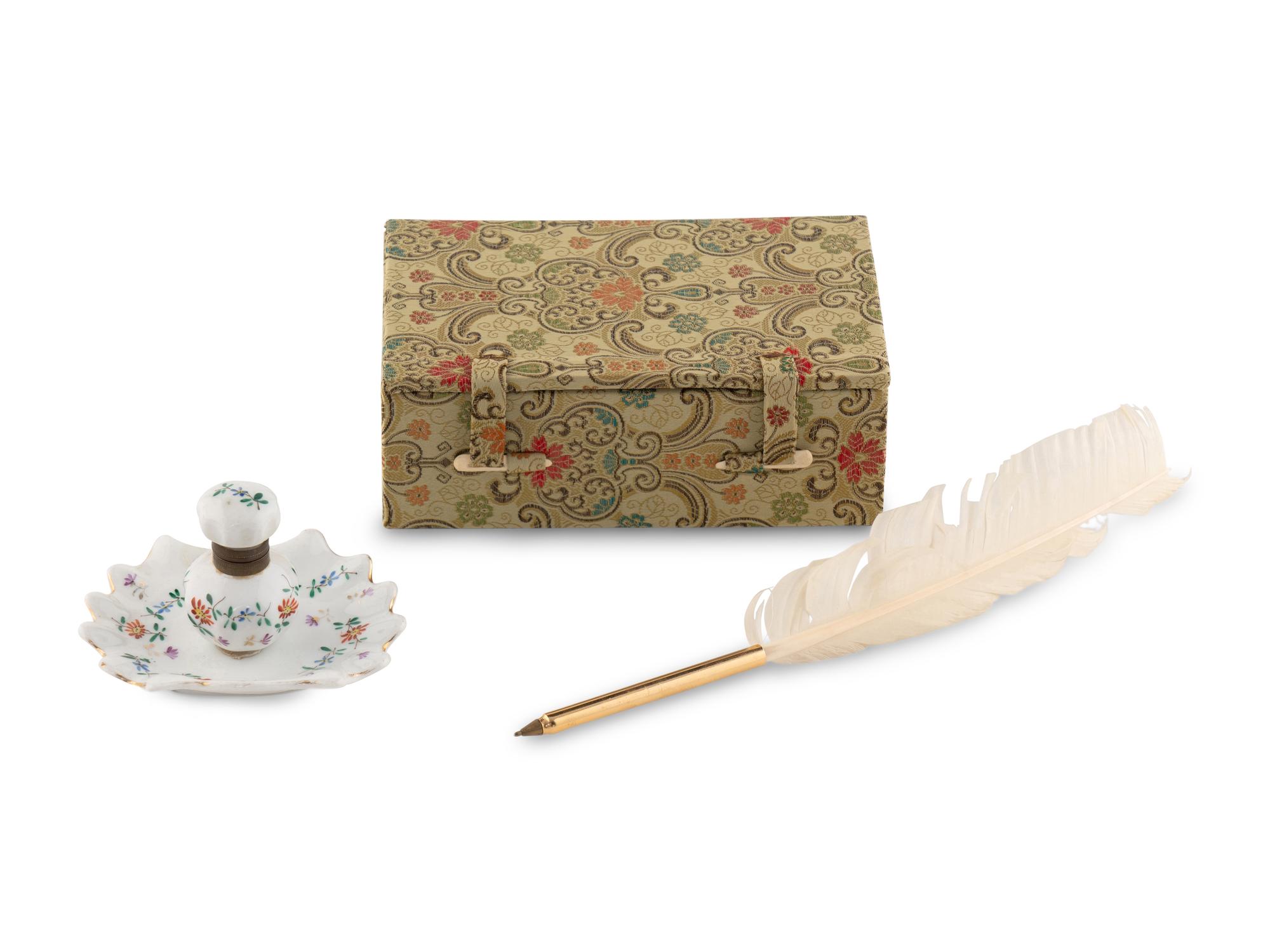 Three Chinese Export Porcelain Scholars' Objects