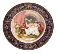 A Royal Vienna Cabinet Plate Diameter 9 1/2 inches.