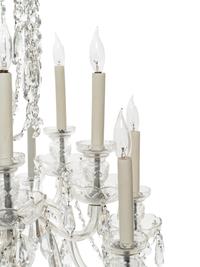 A George III Style Cut Glass Twelve-Light Chandelier