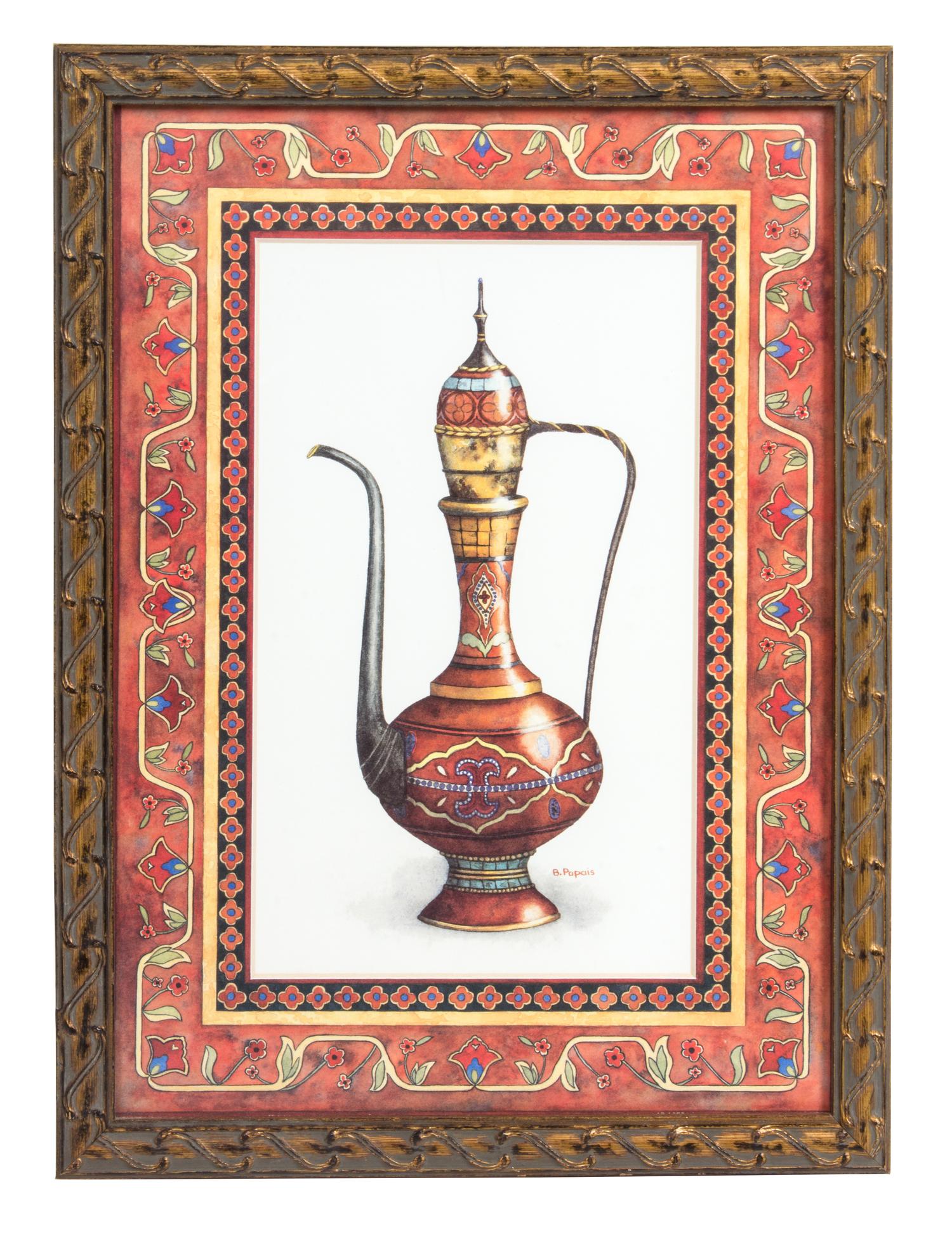 Bambi Papais, (American, 20th Century), Tea in Morocco (two works)