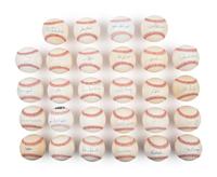 A Collection of 29 Hall of Fame Pitcher Signed Autograph Baseballs (JSA)