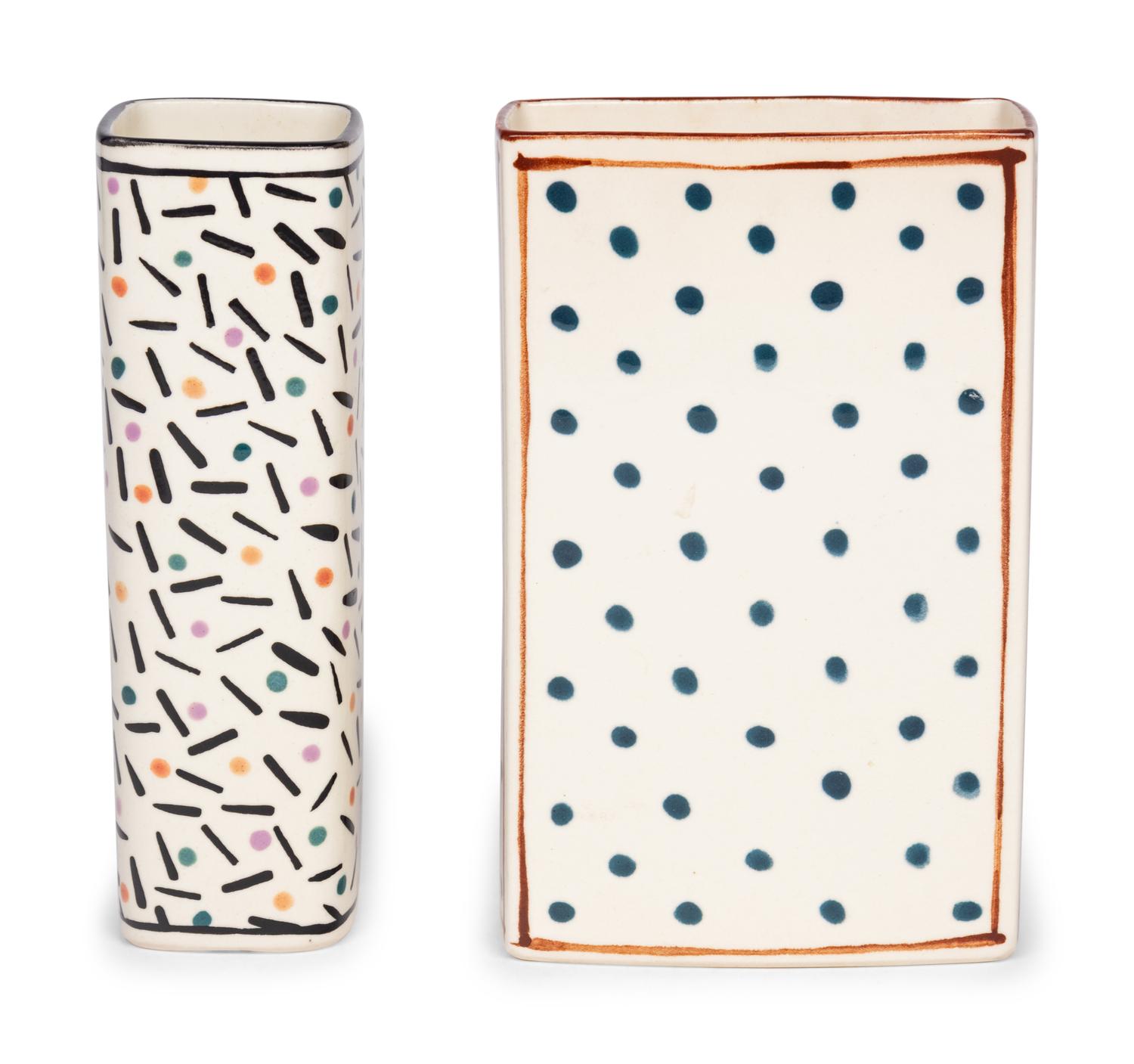 Two Dorothy Hafner for Tiffany and Co. Porcelain Vases