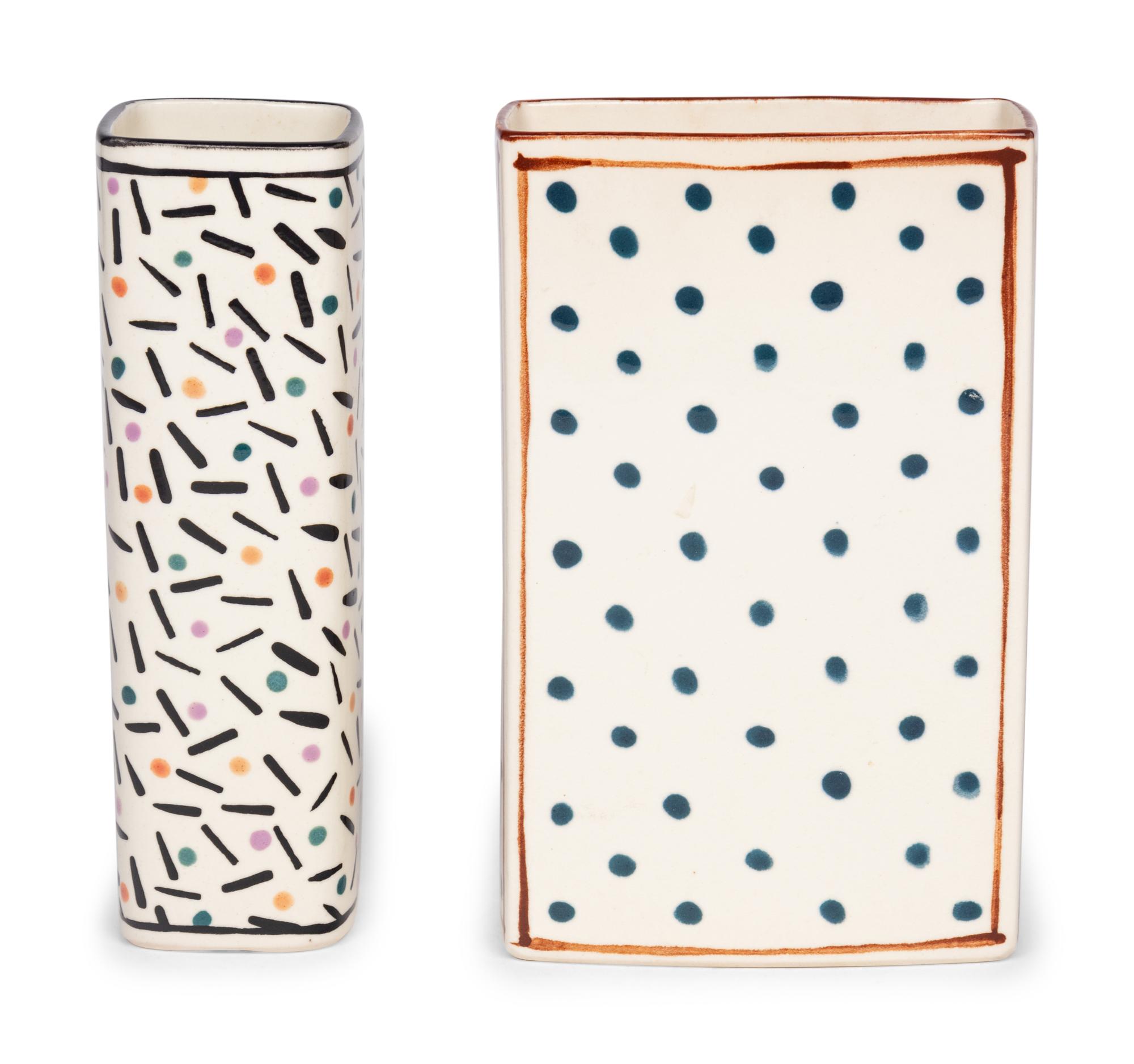 Two Dorothy Hafner for Tiffany and Co. Porcelain Vases