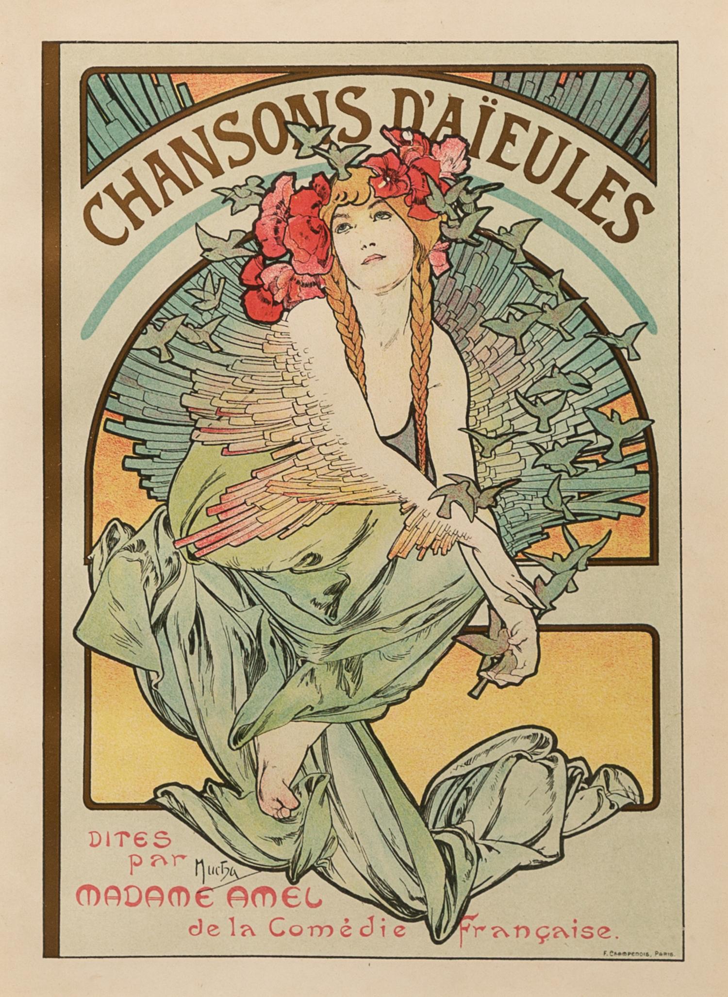 Alphonse Mucha, (Czech, 1860-1939), Chansons d'Aieules