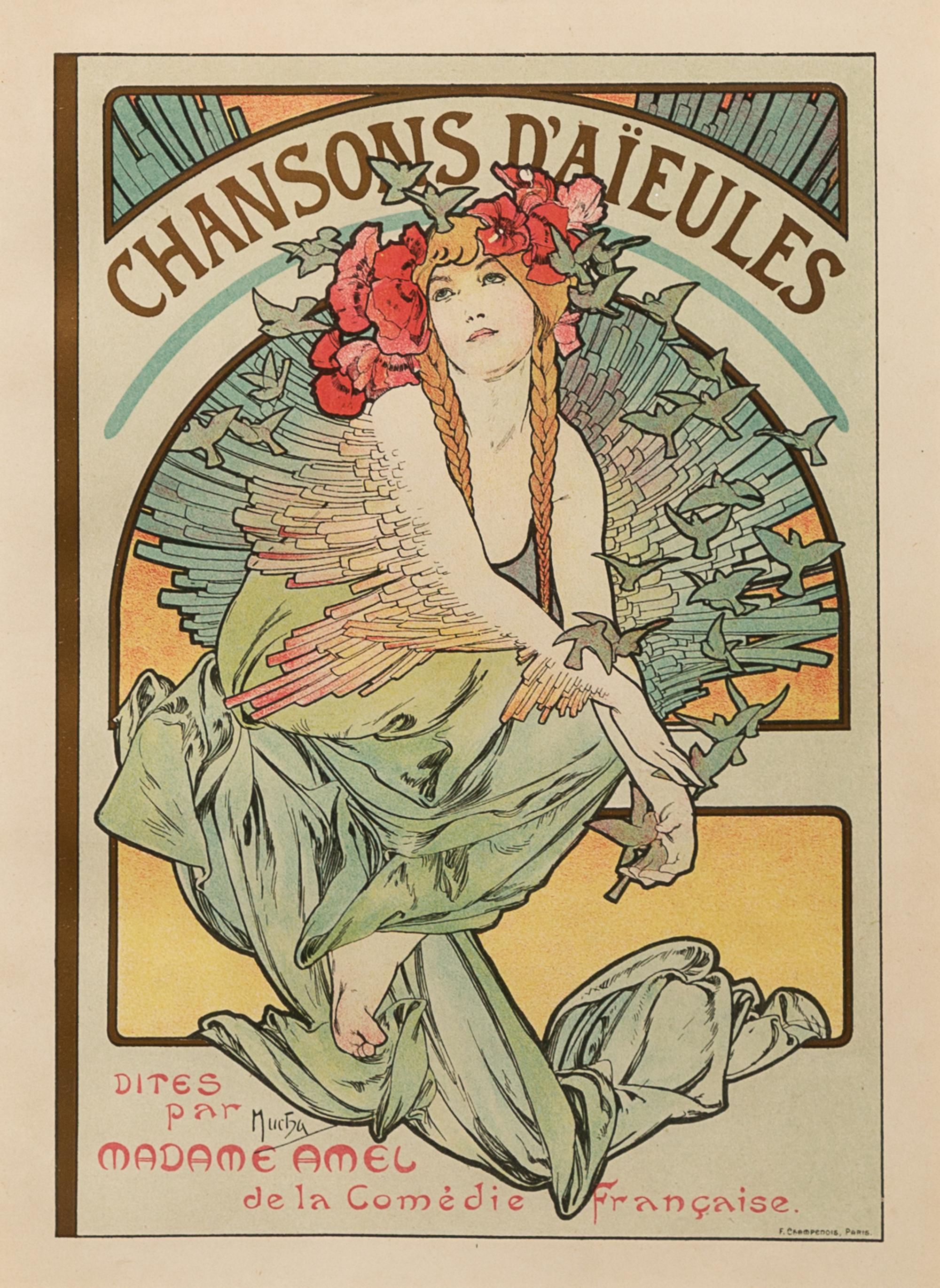 Alphonse Mucha, (Czech, 1860-1939), Chansons d'Aieules