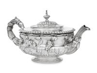 A George III Silver Warwick Vase Teapot