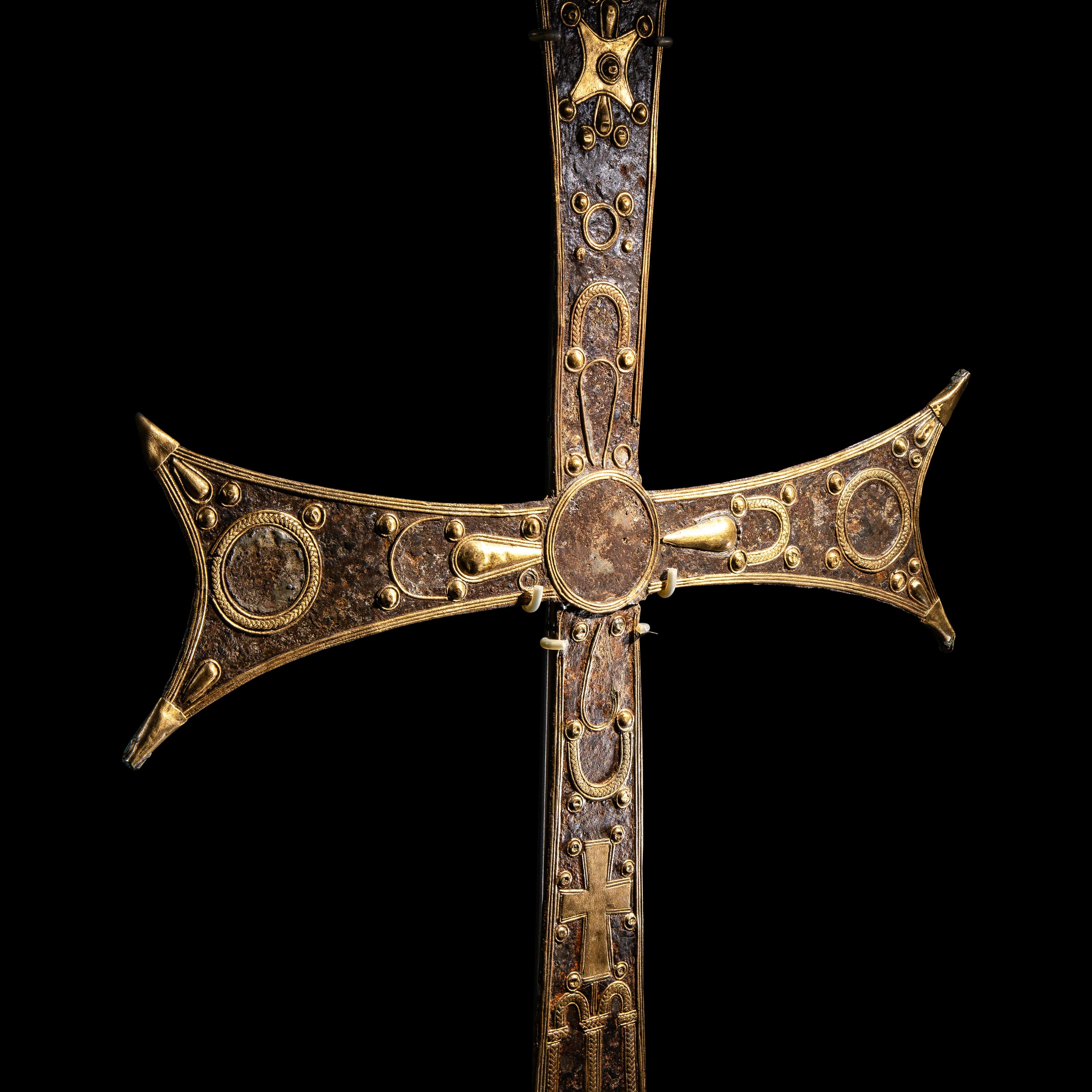 A Byzantine Iron and Gilt-Bronze Processional Cross