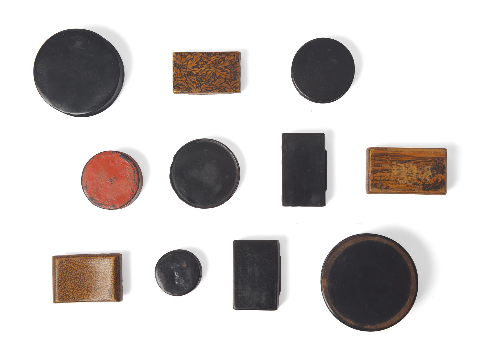 A Collection of English Snuff and Patch Boxes