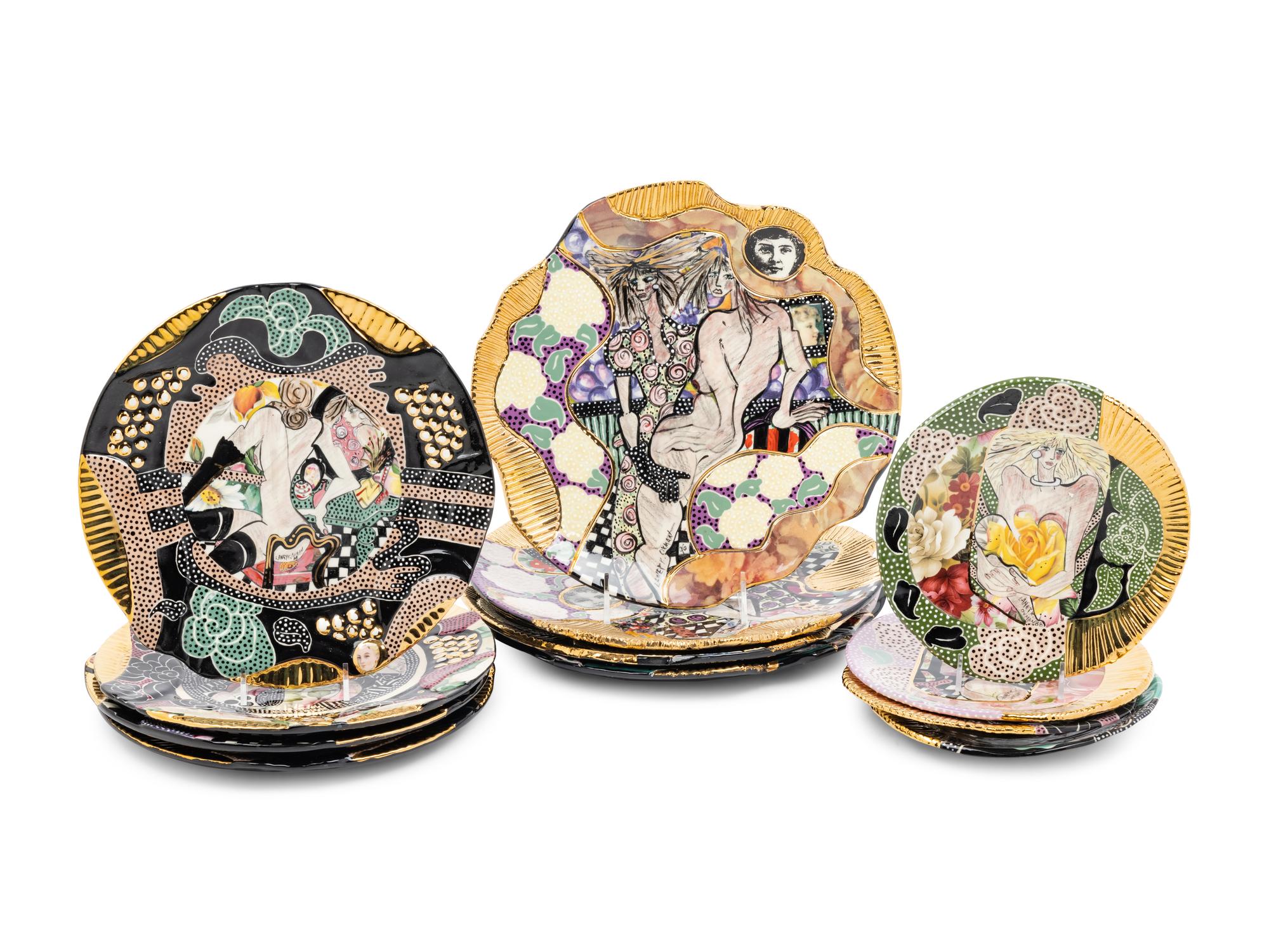 A Collection of Laney K. Oxman Ceramic Dinnerware Articles
