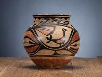 Kewa Polychrome Pottery Jar, with Birds