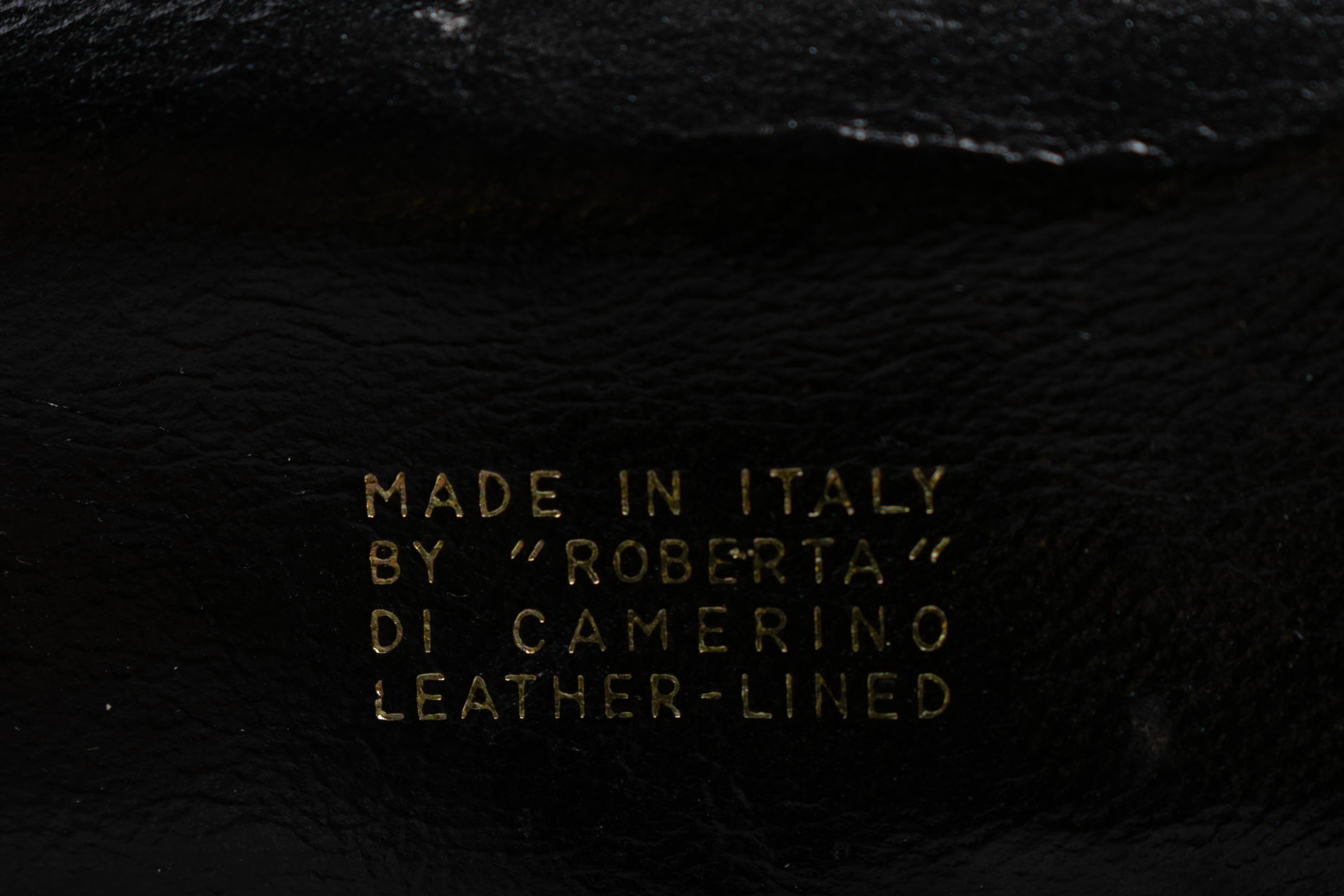 Three Roberta de Camerino Items: Two Printed Dresses and One Bag, Late 1960s