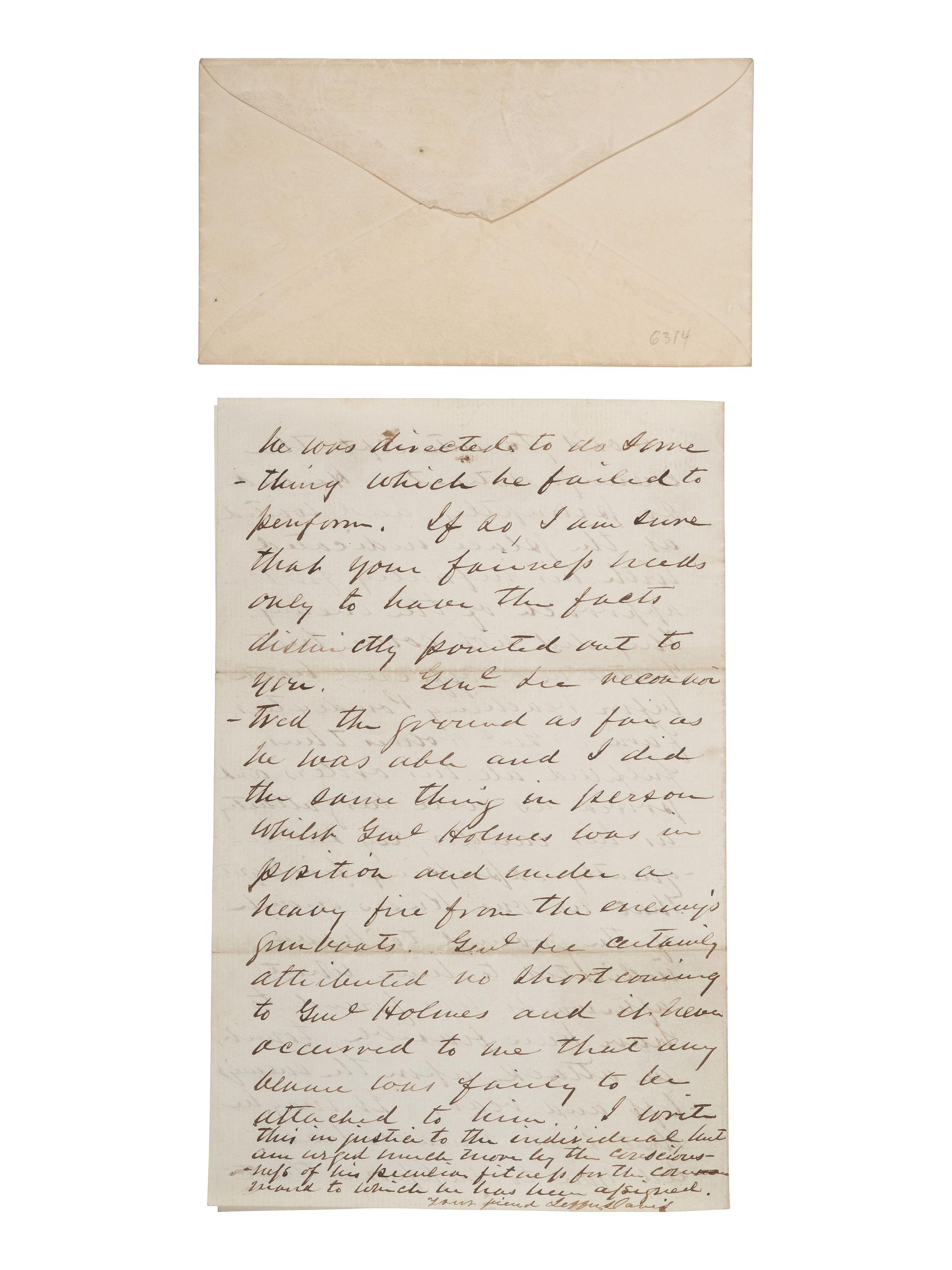 DAVIS, Jefferson (1808-1889). Autograph letter signed ("Jeffn. Davis") as Confederate States President, to Gen. Louis T. Wigfall. "Executive Mansion," Richmond, VA, 11 October 1862.