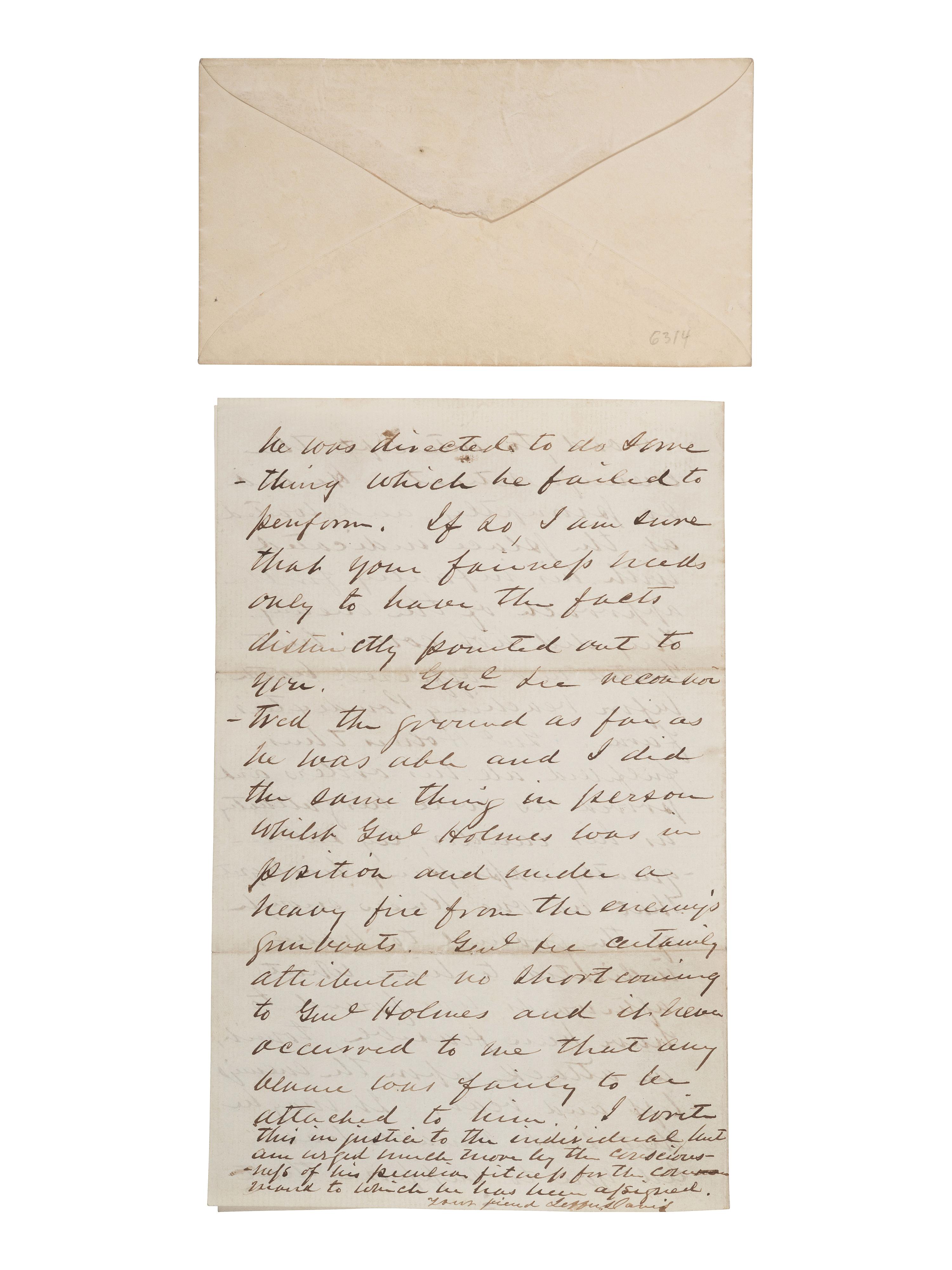 DAVIS, Jefferson (1808-1889). Autograph letter signed ("Jeffn. Davis") as Confederate States President, to Gen. Louis T. Wigfall. "Executive Mansion," Richmond, VA, 11 October 1862.