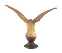 A Molded and Gilt Copper Eagle Form Weathervane