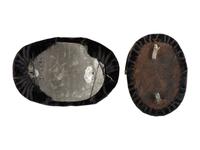 [CIVIL WAR]. A set of 17th Infantry officer's Hardee hat insignia.