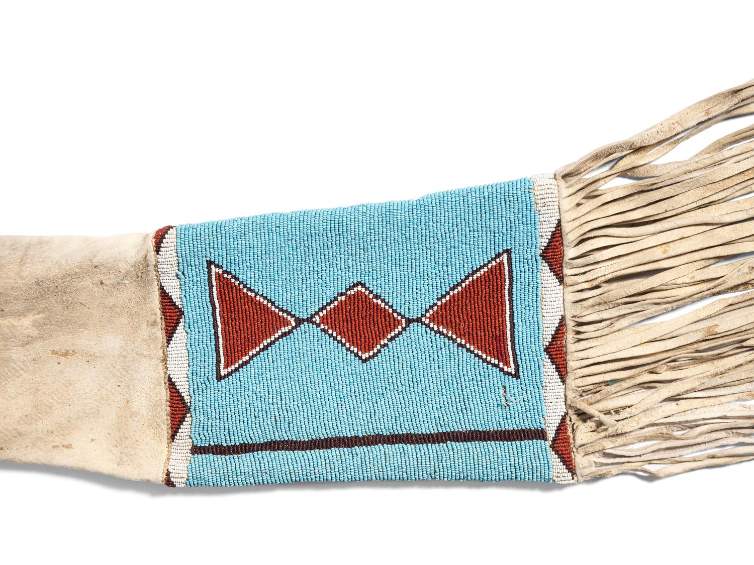 Plains Cree Beaded Hide Rifle Scabbard