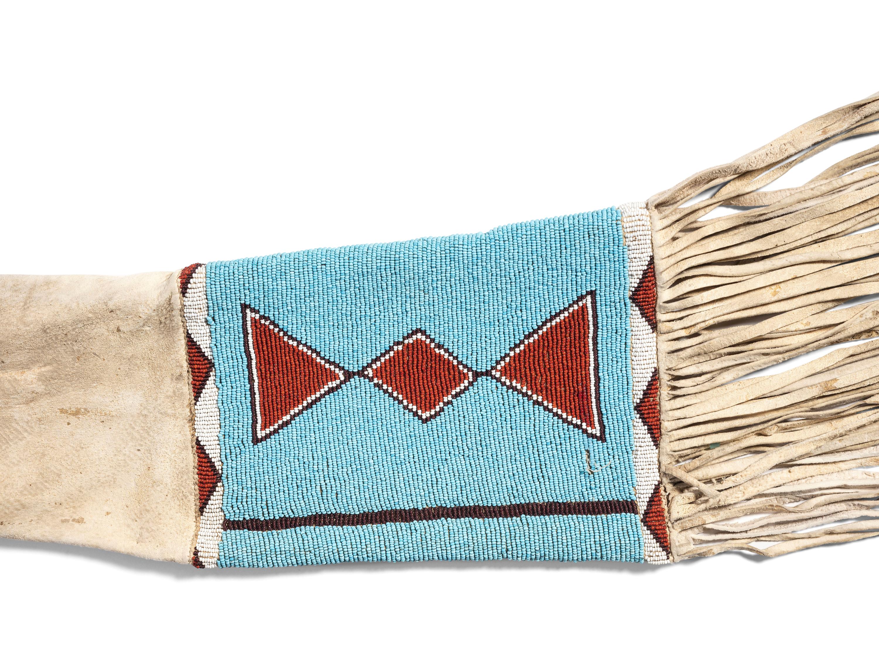 Plains Cree Beaded Hide Rifle Scabbard