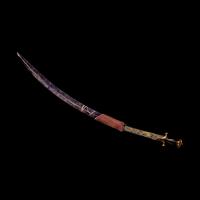 A Mughal Gold Koftgari Steel Sword