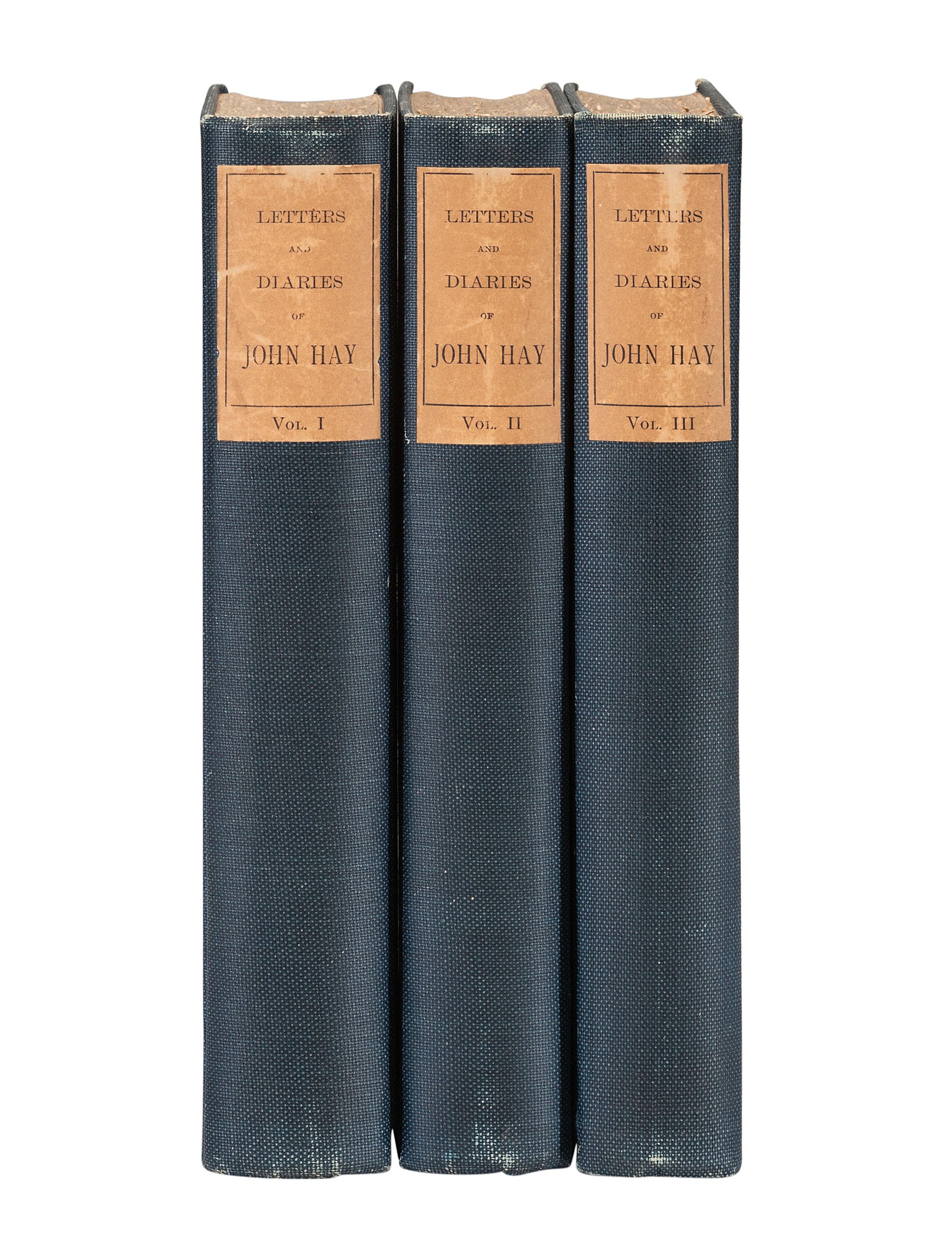 [LINCOLN, A.]. HAY, John. Letters of John Hay and Extracts from Diary . Washington, 1908. 3 vols.