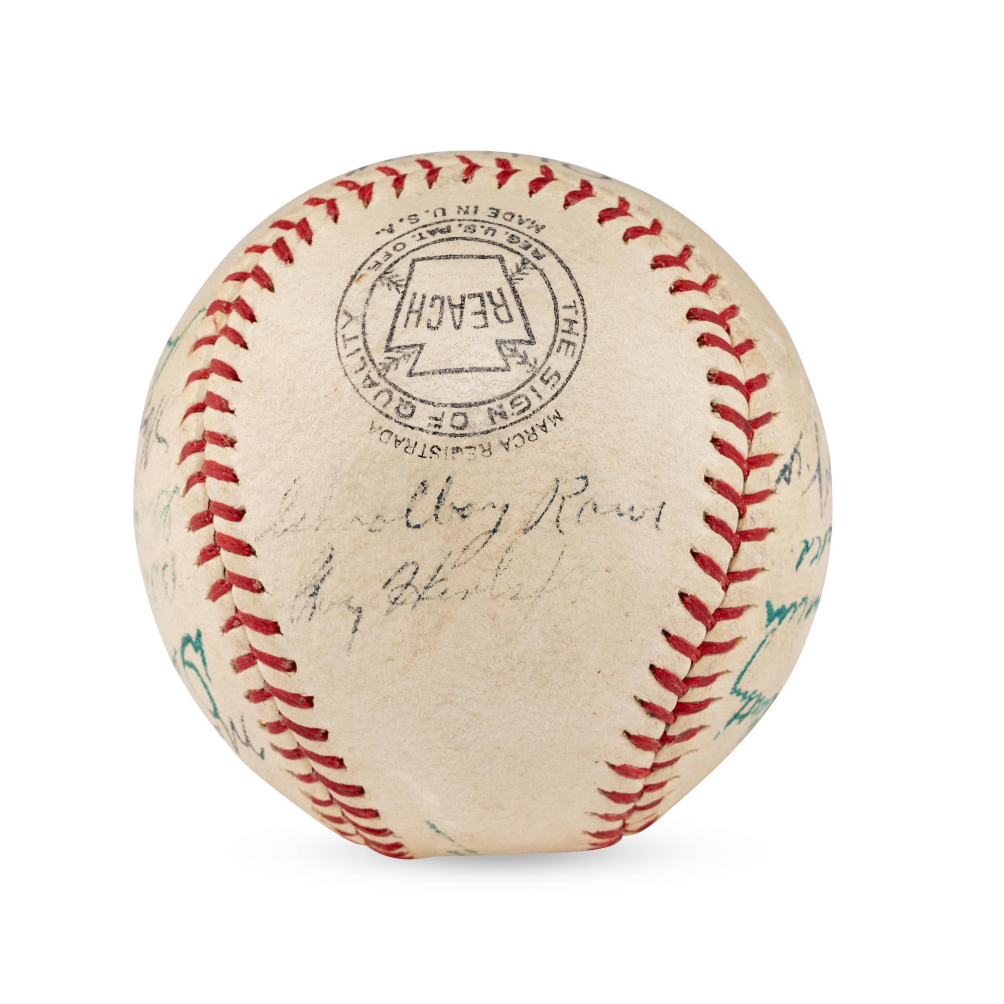 A 1940s War Bond Signed Autograph Baseball Featuring Mickey Cochrane (Beckett Authentication Services Letter of Authenticity)