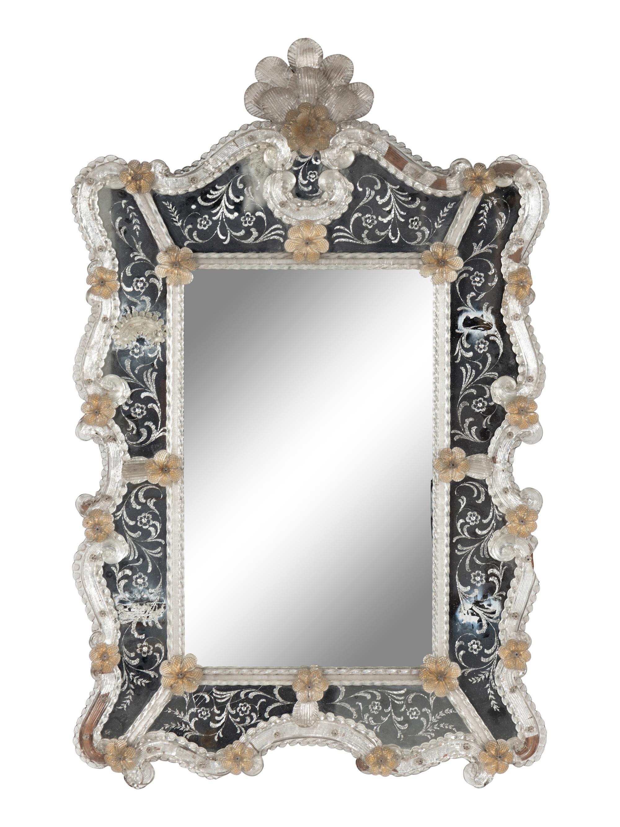 A Venetian Glass Mirror