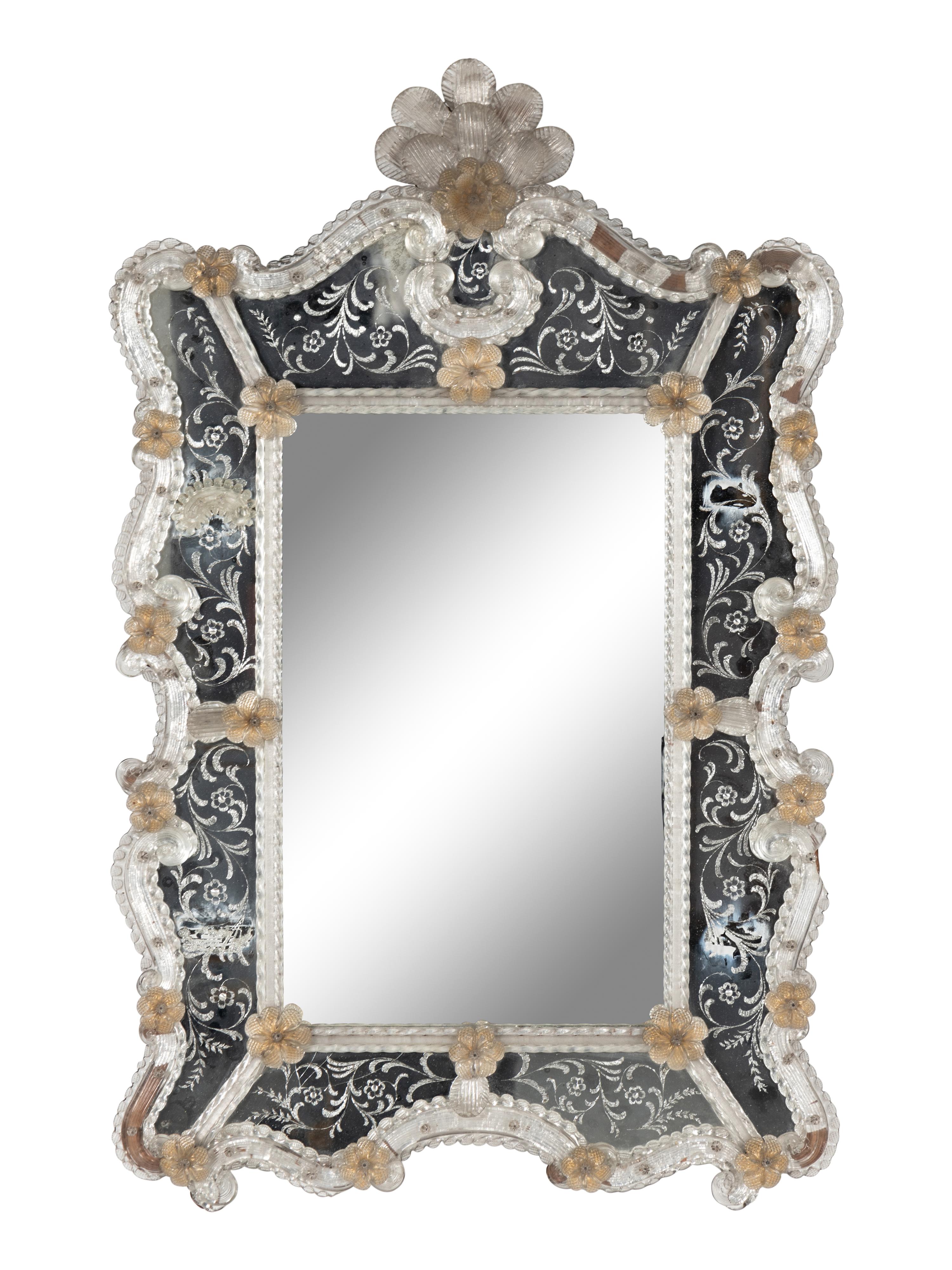 A Venetian Glass Mirror