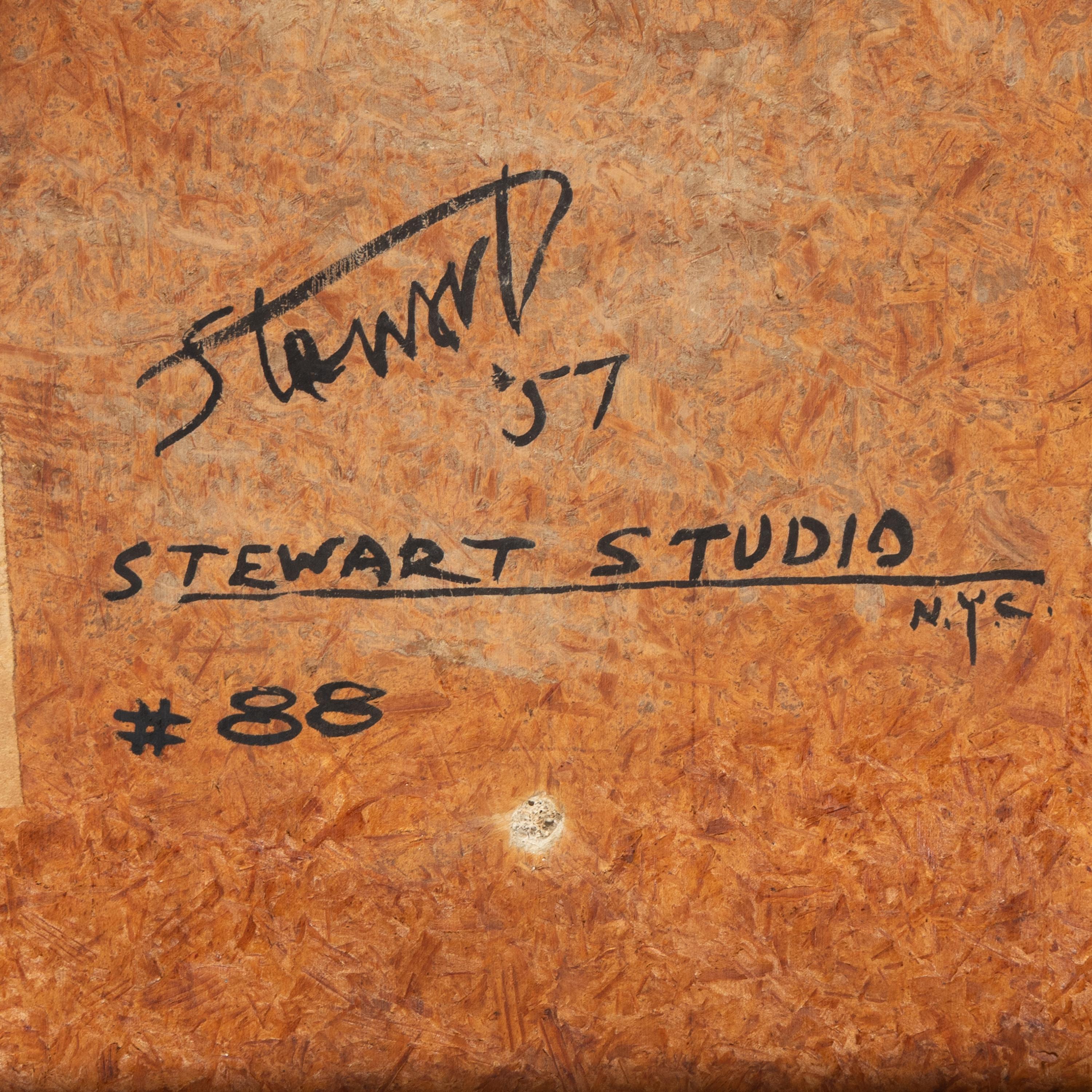 Jack Stewart (American, 1926-2005) — Two Mosaic Side Tables, 1957 Stewart Studios, NYC