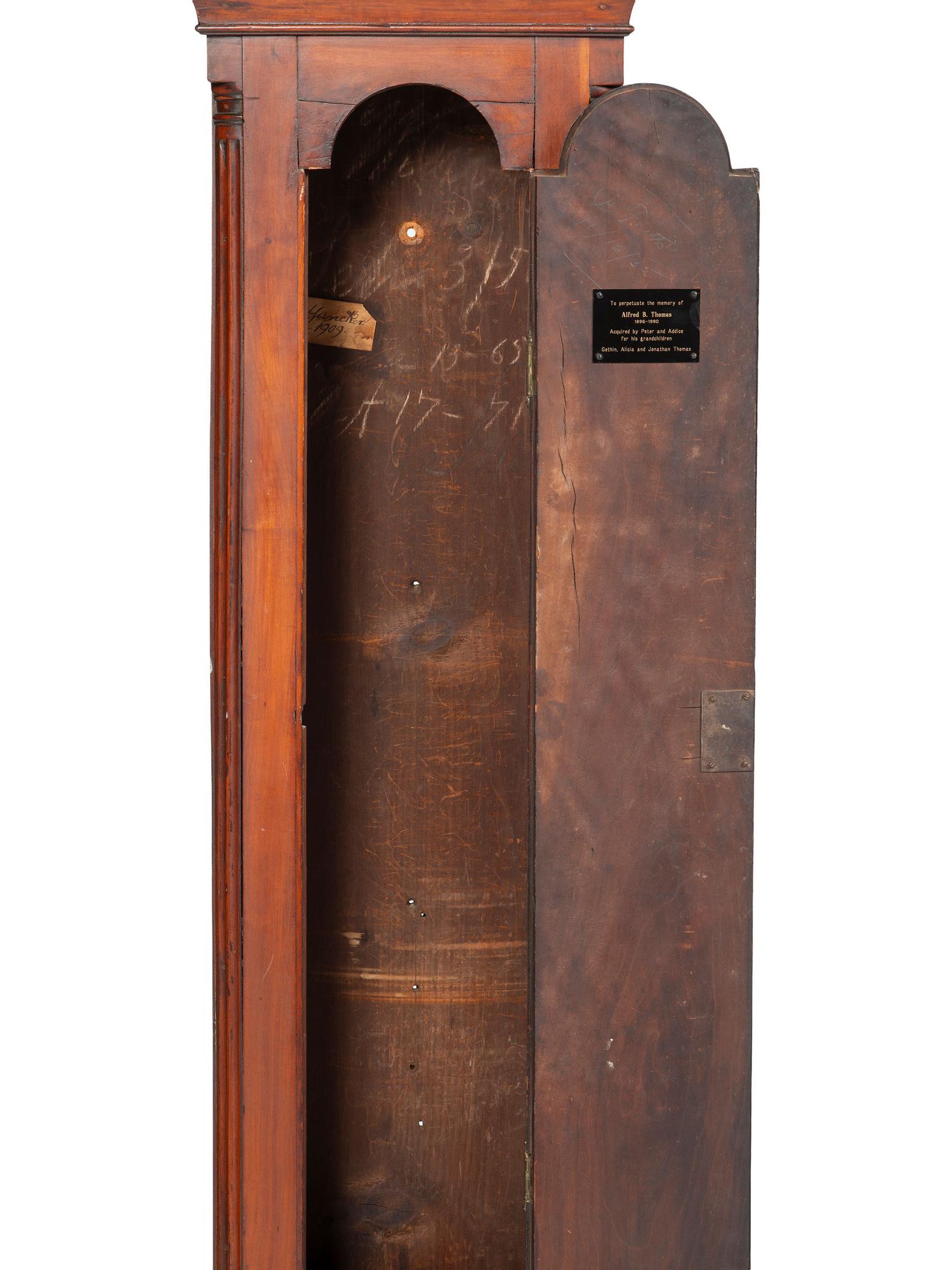 A Chippendale Cherrywood Tall Case Clock