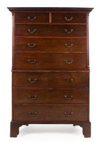 A Chippendale Style Mahogany High Chest of Drawers — CIRCA 1800