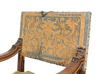 An Italian Baroque Walnut Armchair